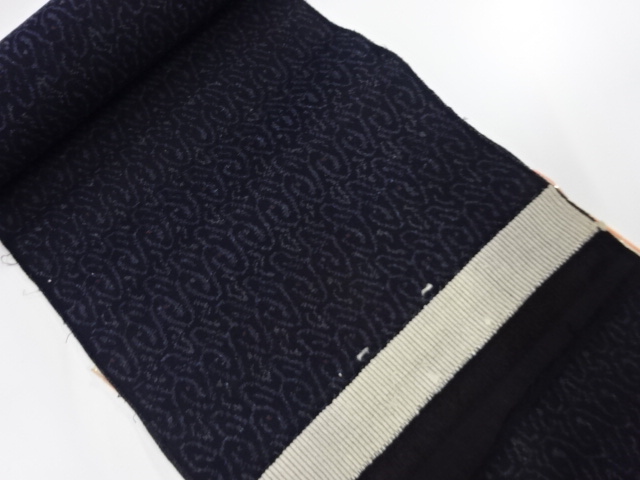 アンティーク　正絹　紬　着尺反物